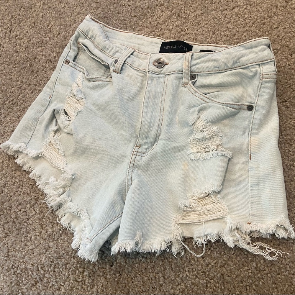 Donating soon* Bleached jean shorts